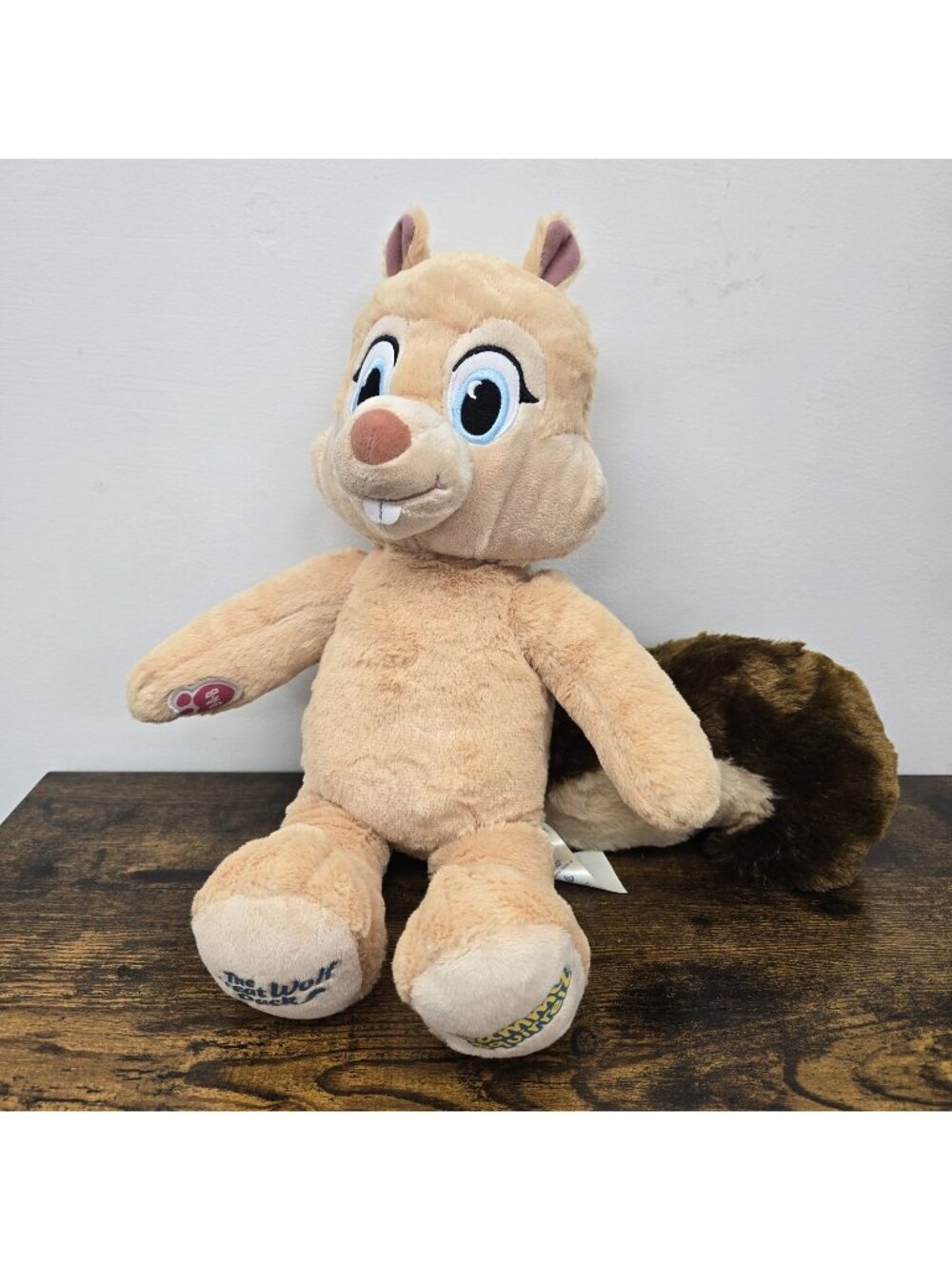 Build-A-Bear BAB Great Wolf Lodge Sammy The Squirrel Light Tan Color Plush 17"